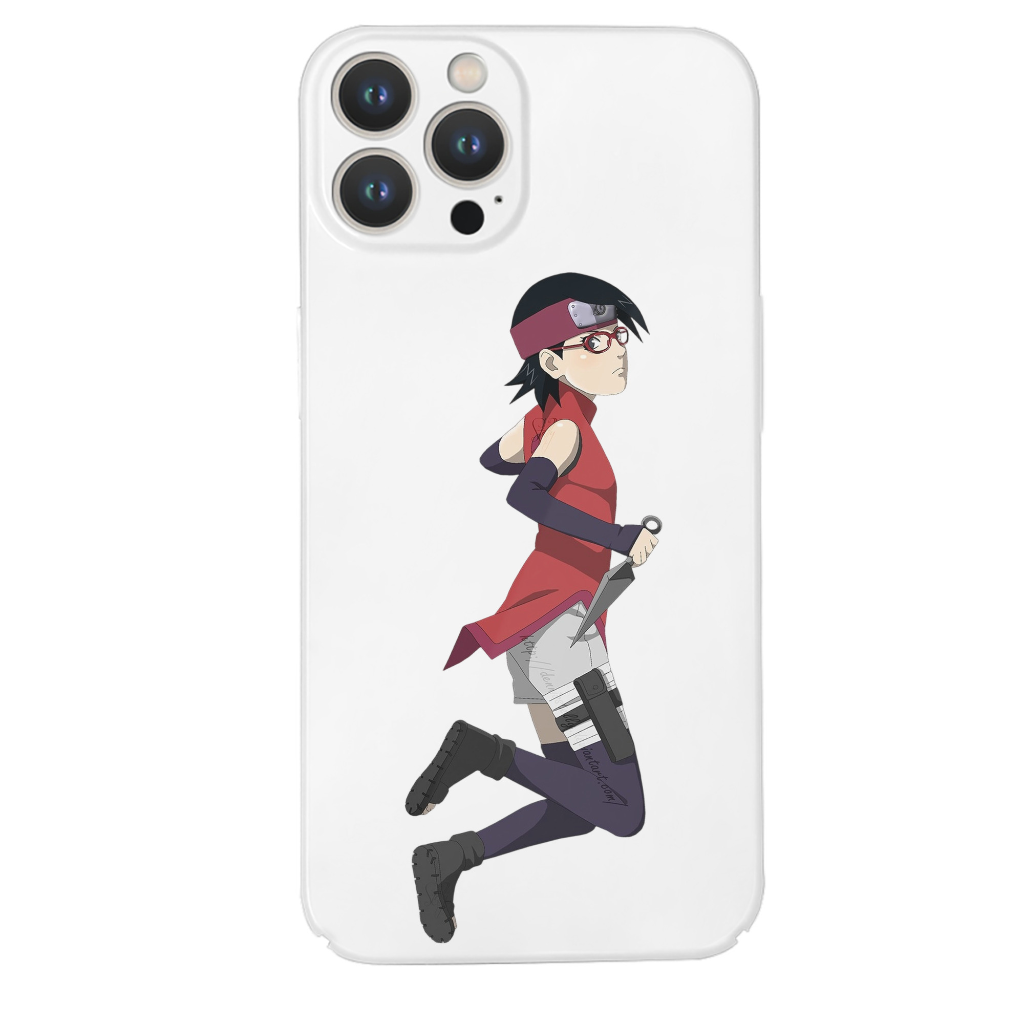 （画像用） NARUTO -ナルト- うちは サラダ Uchiha Sarada 【iPhone 14シリーズ対応】ハードケース
